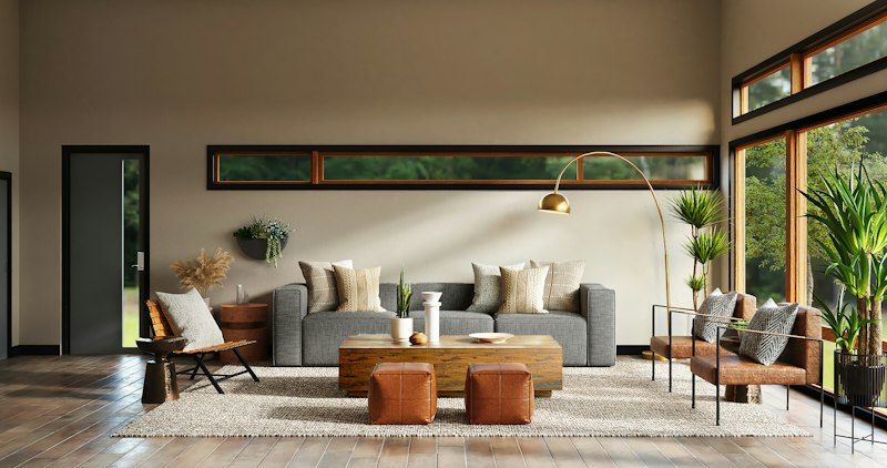 Interior design scene example